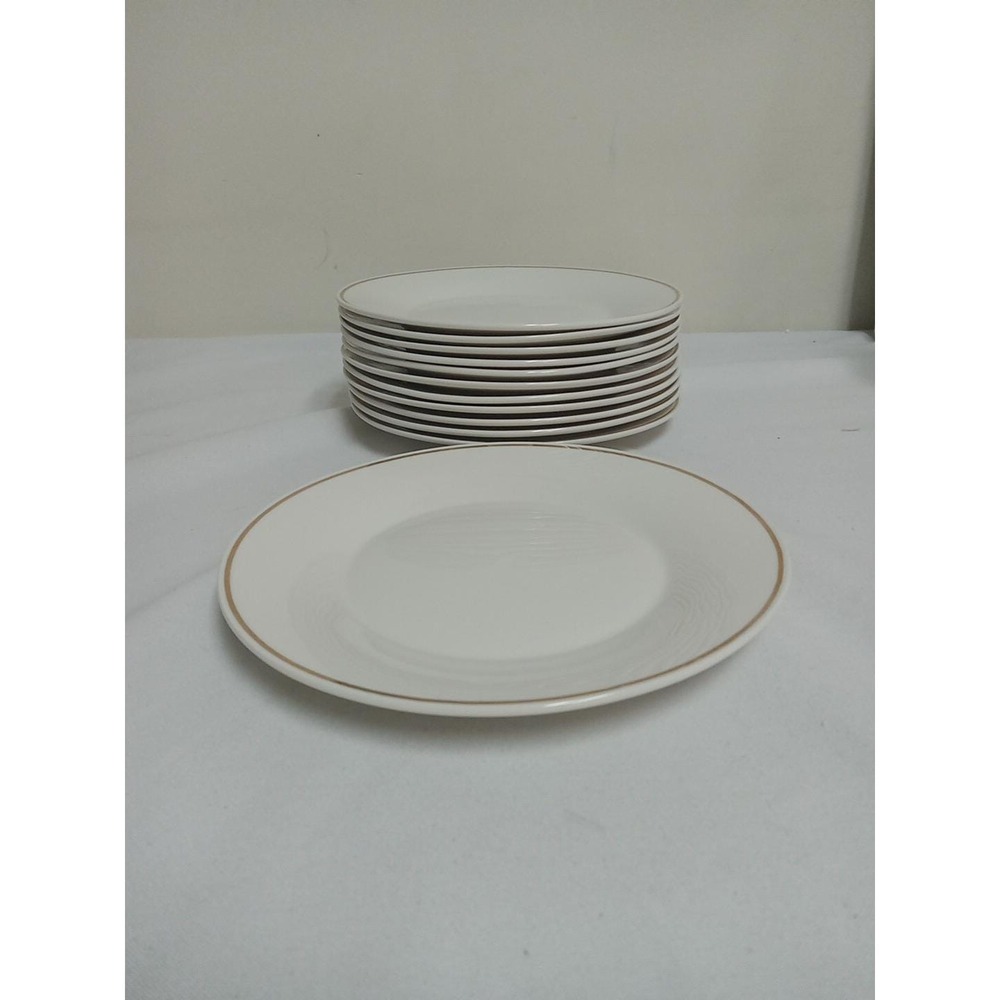 ROYAL NORFOLK CHINA One Lunch Plate Gold Trim Retired Pattern LNC